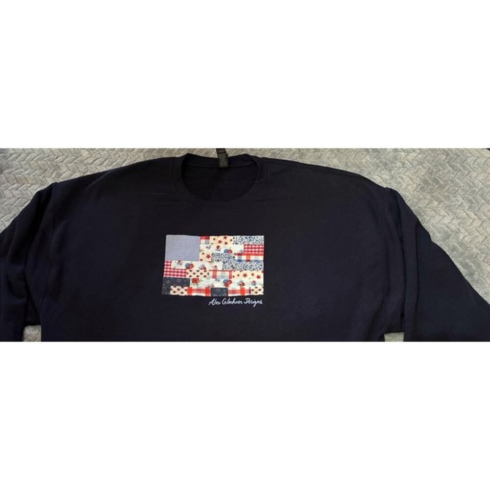 Alex Glockner Design Patchwork Quilt American Fla… - image 2